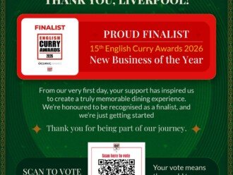 The Grand by Ikkayees Named Finalist for New Business of the Year at the English Curry Awards 2026